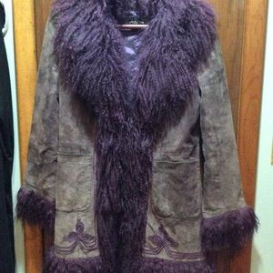 Lili Rose purple suede jacke